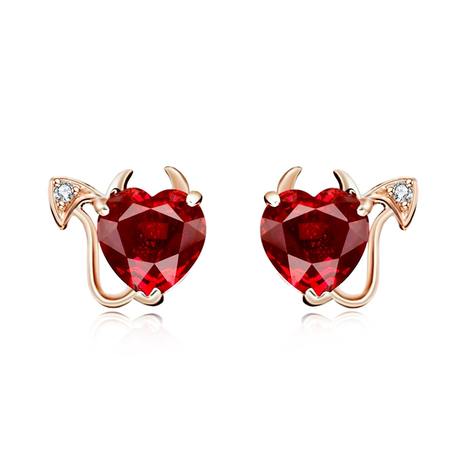 18K-Gold-and-Ruby-Stud-Devil-Earrings-Earrings