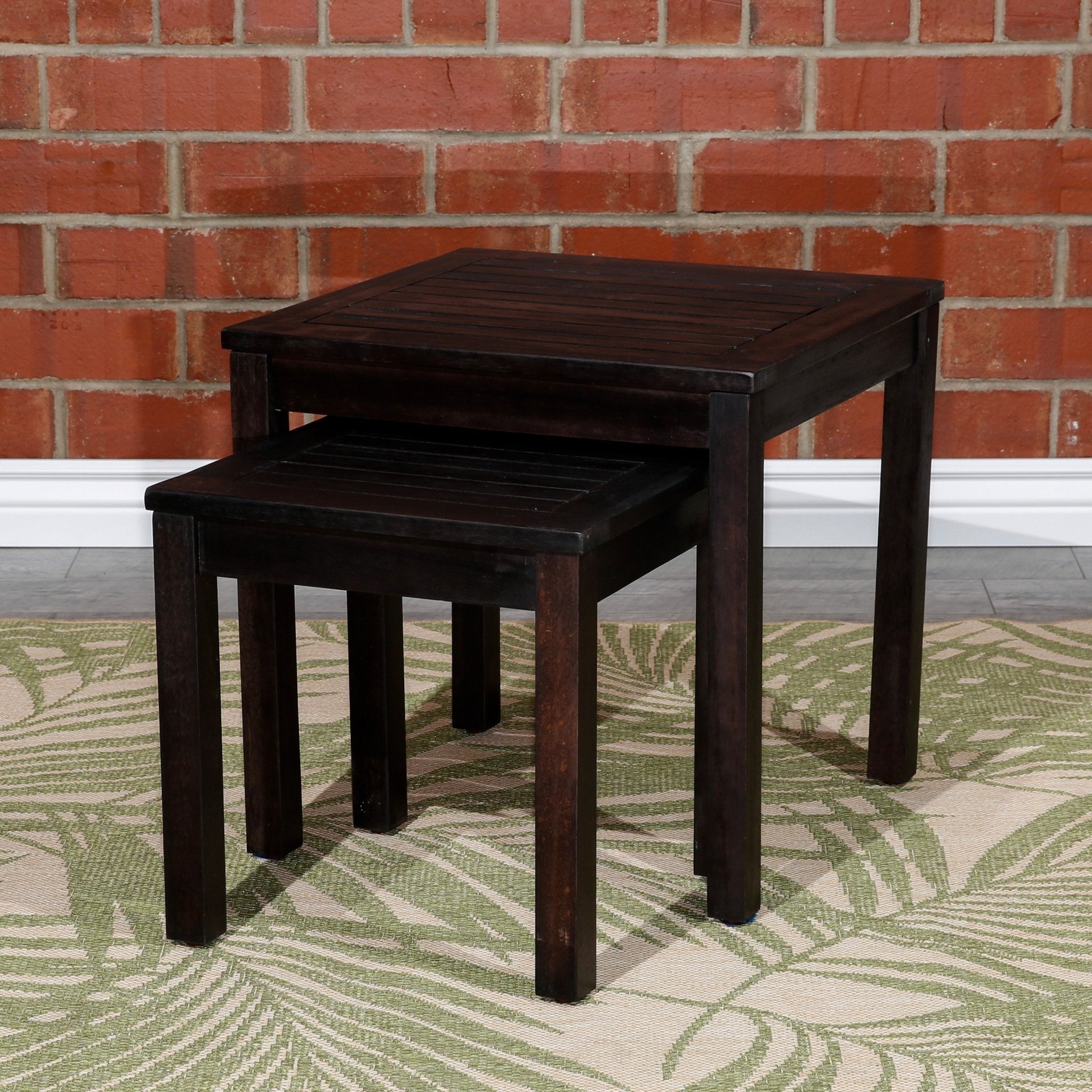 2-piece-Outdoor-Nesting-Table-Set,-Espresso-Outdoor-Tables