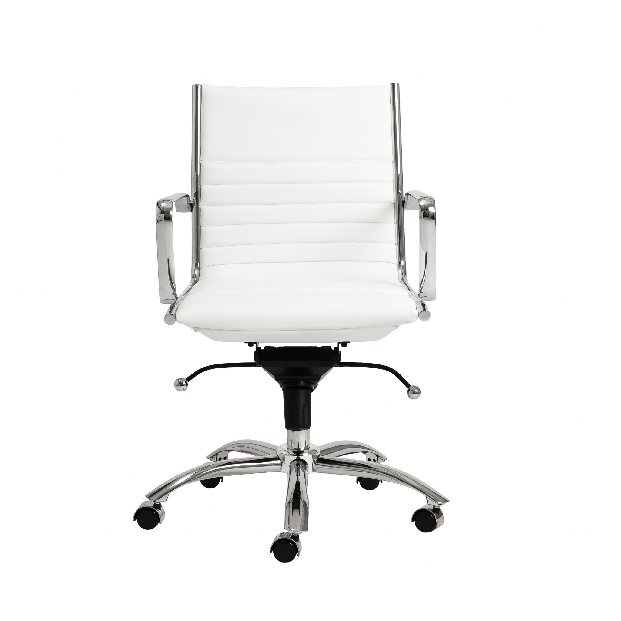 White-Faux-Leather-Seat-Swivel-Adjustable-Task-Chair-Leather-Back-Steel-Frame-Office-Chairs