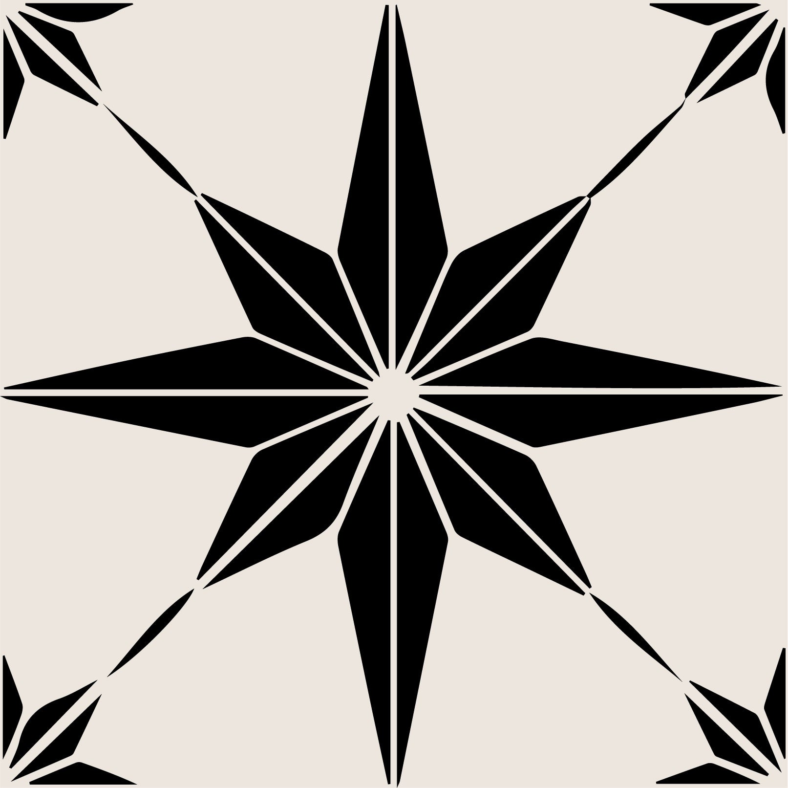 4" x 4" Black and White Mono Cross Peel and Stick Tiles - Tuesday Morning-Peel and Stick Tiles