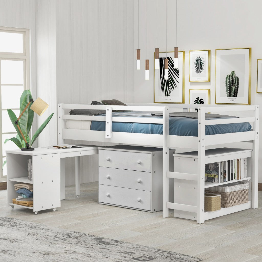 White-Low-Twin-Loft-Bed-With-Cabinet-and-Desk-Beds-&-Bed-Frames