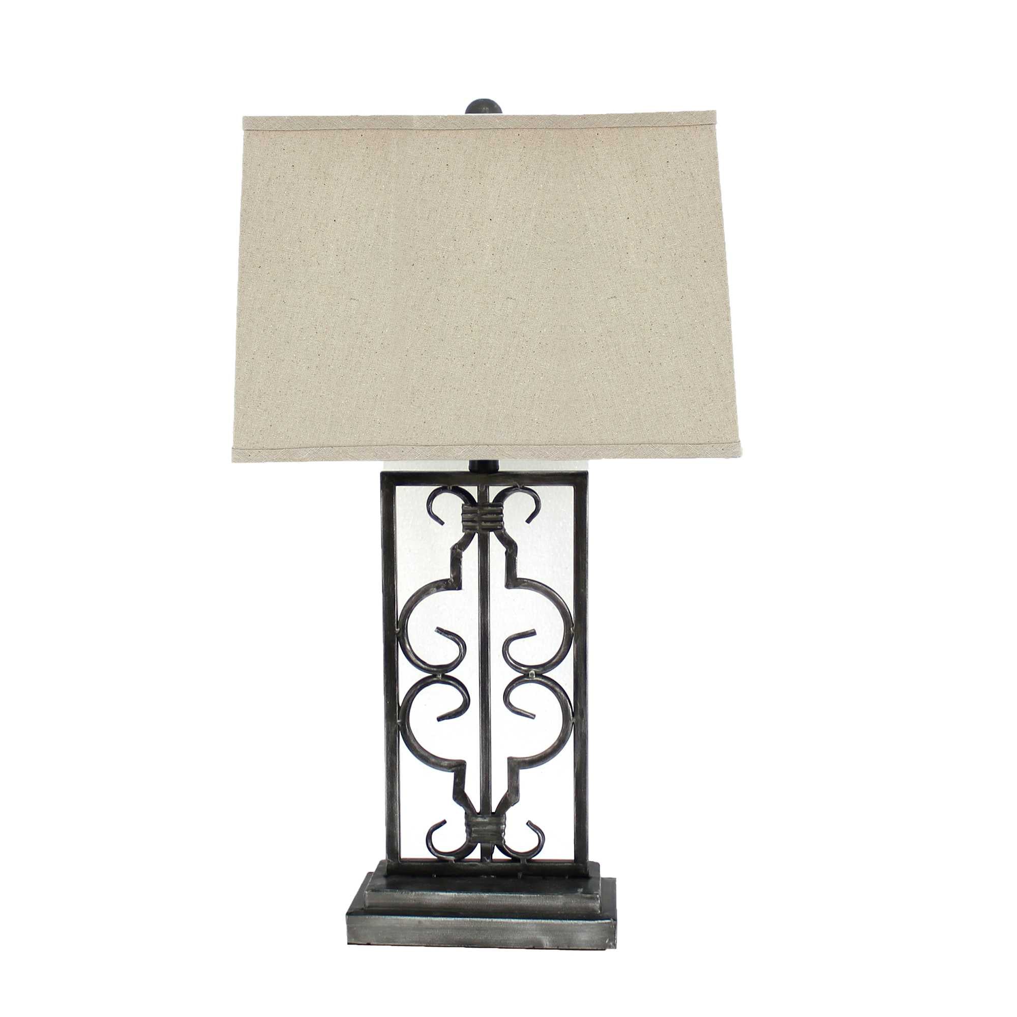 5.5-X-9.25-X-28.75-Gray-Industrial-With-Stacked-Metal-Pedestal-Table-Lamp-Table-Lamps