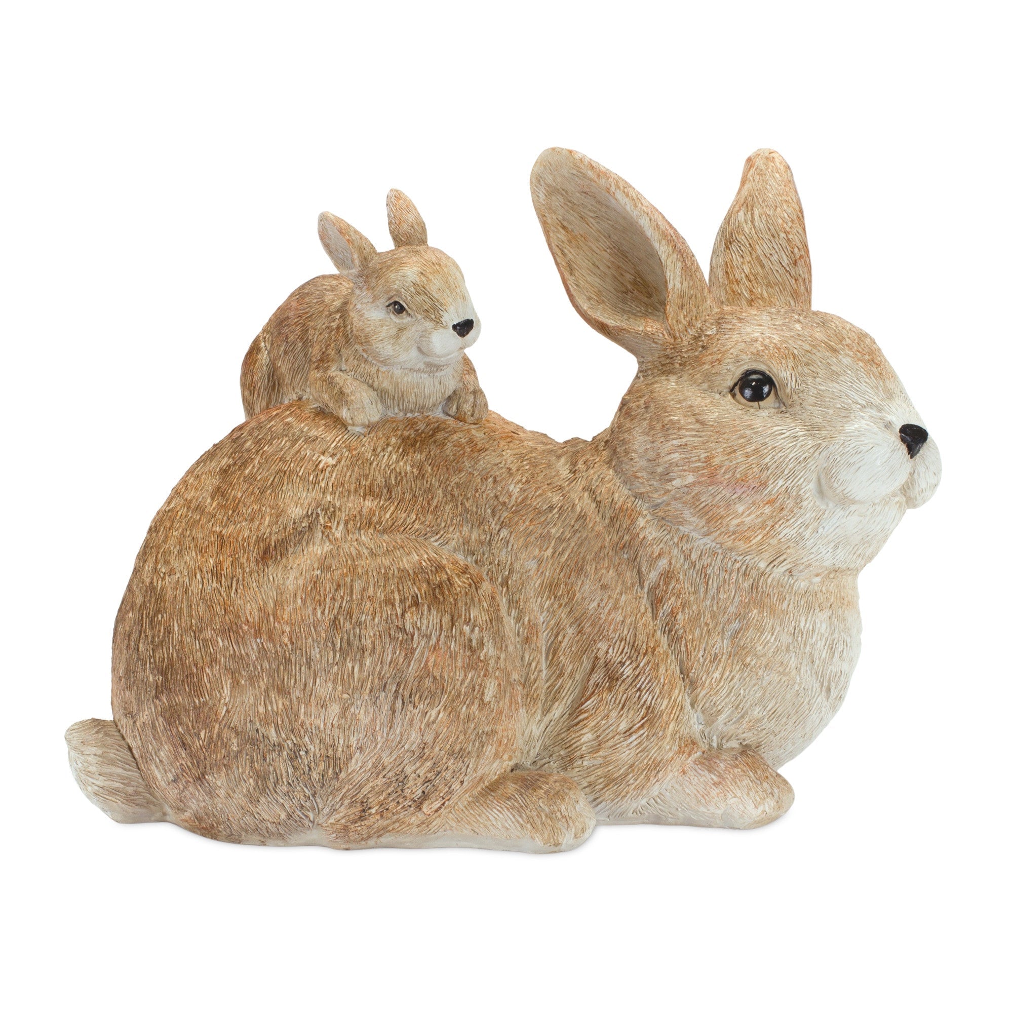 7" Brown and White Polyresin Rabbit Figurine - Tuesday Morning-Sculptures