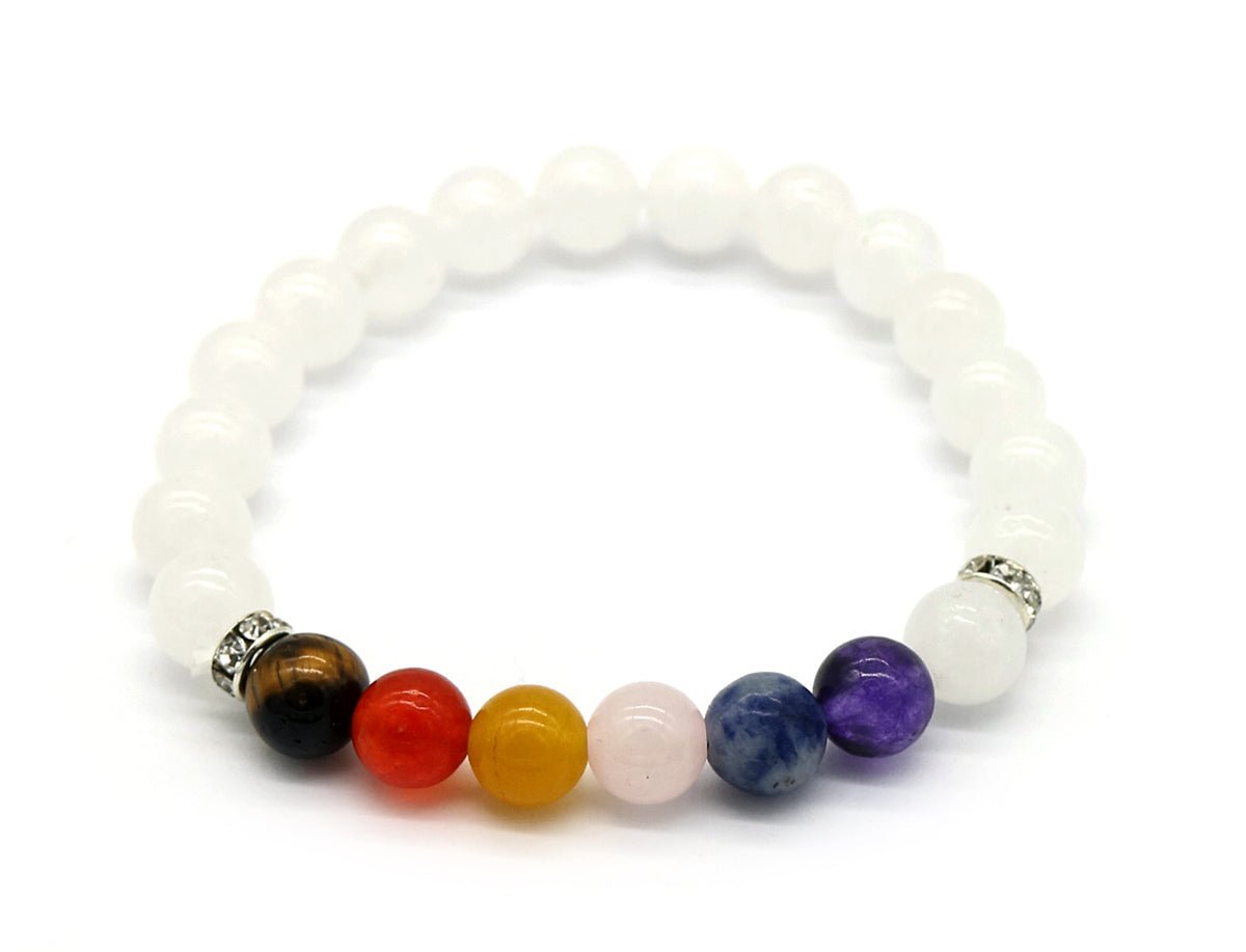 7-Genuine-Chakra-Healing-Gemstone-Bracelet-With-White-Quartz-Bracelets