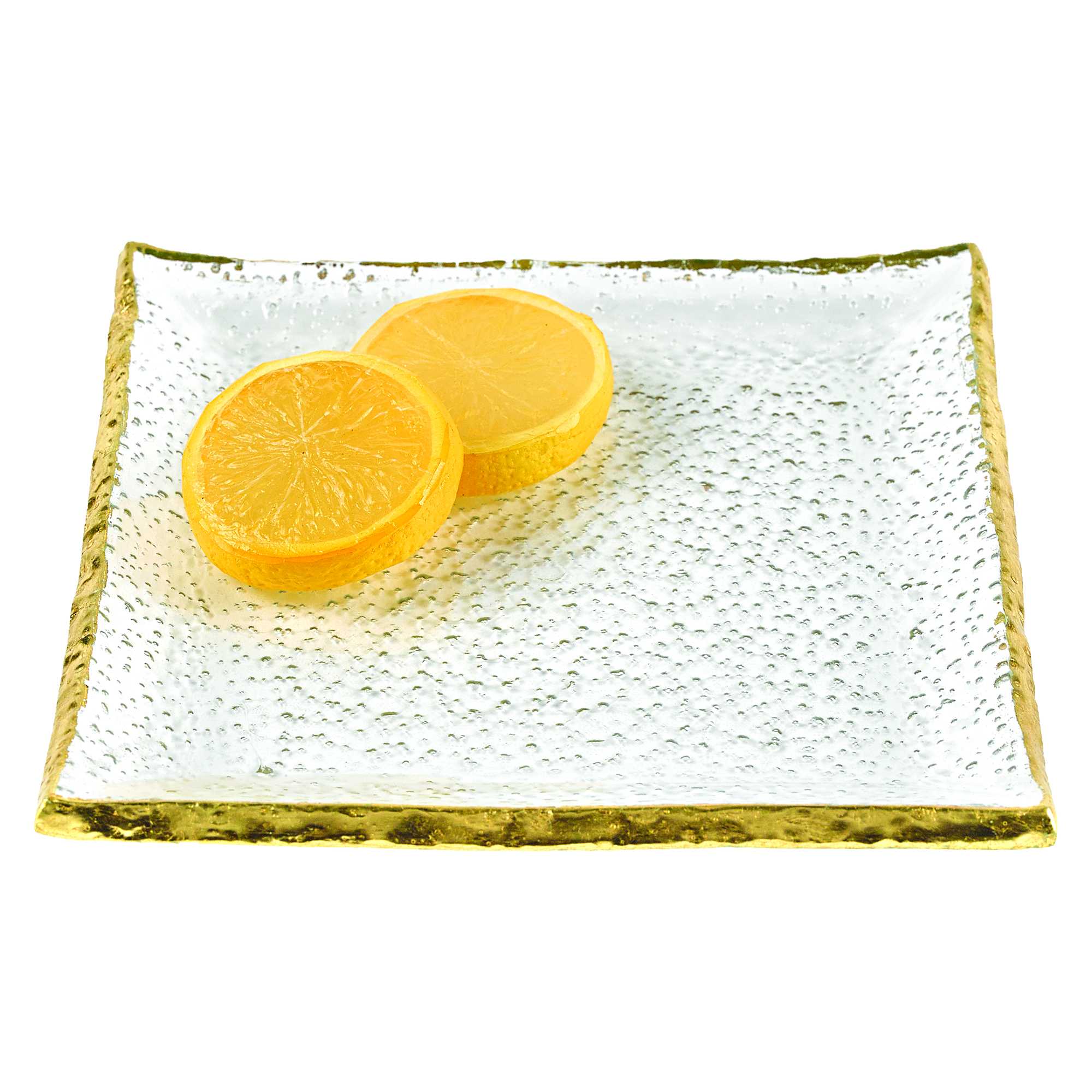7-Glass-Set-Of-4-Square-Edge-Gold-Plates-Dinnerware-Sets