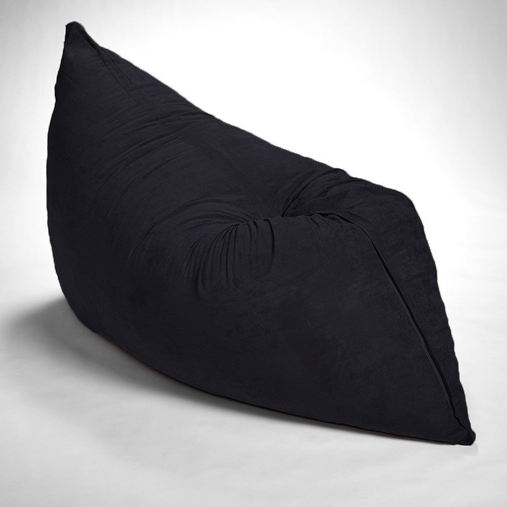 73" x 38" Black Sofa Sack Bean Bag Lounger - Tuesday Morning-Floor Chairs