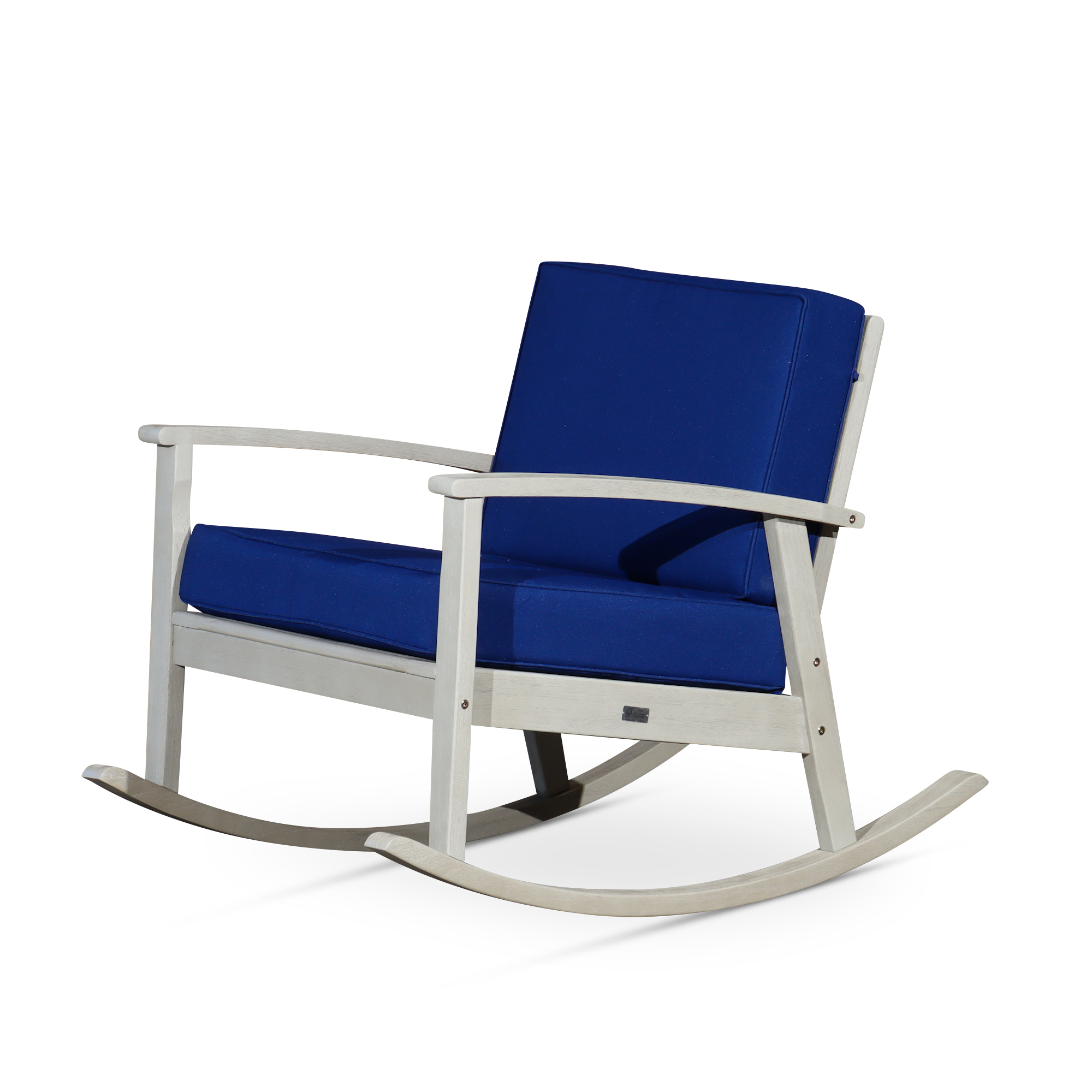 Outdoor--Rocking-Chair-with-Cushions,-Driftwood-Gray-Finish,-Navy-Cushions-Outdoor-Chairs