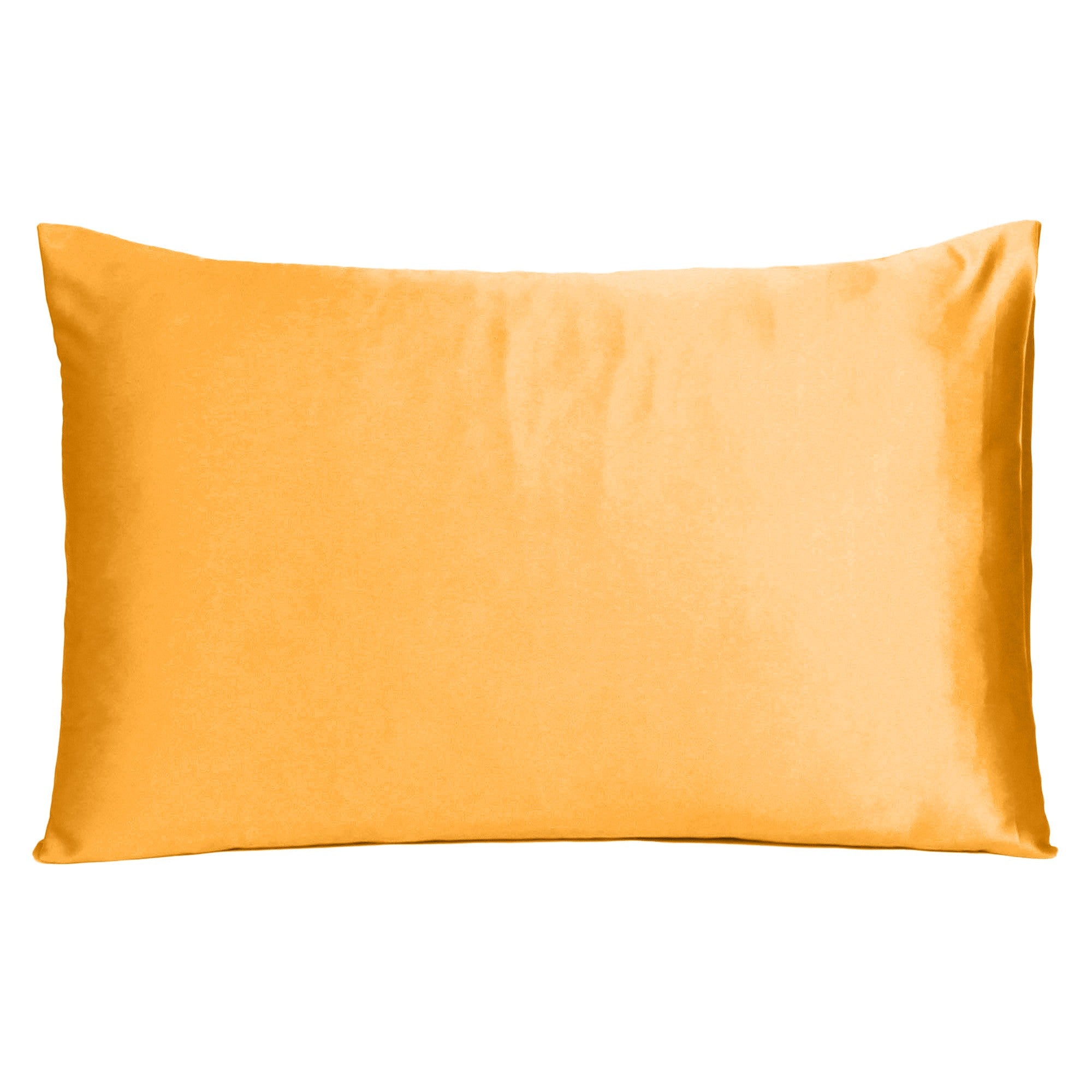 Apricot Dreamy Silky Satin King Size Pillowcase - Tuesday Morning-Bed Sheets