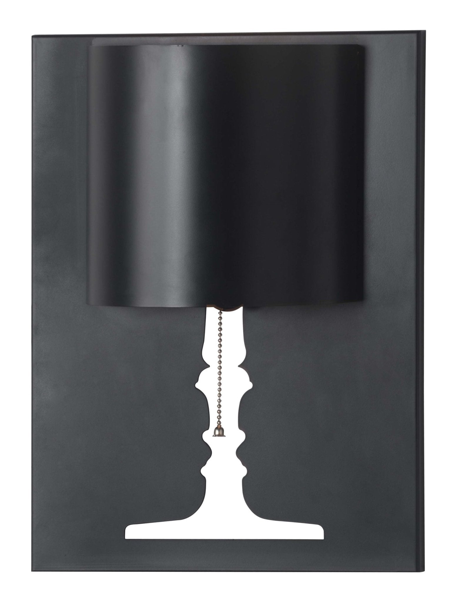 Black and White Silhouette Wall Lamp - Tuesday Morning-Wall Lighting
