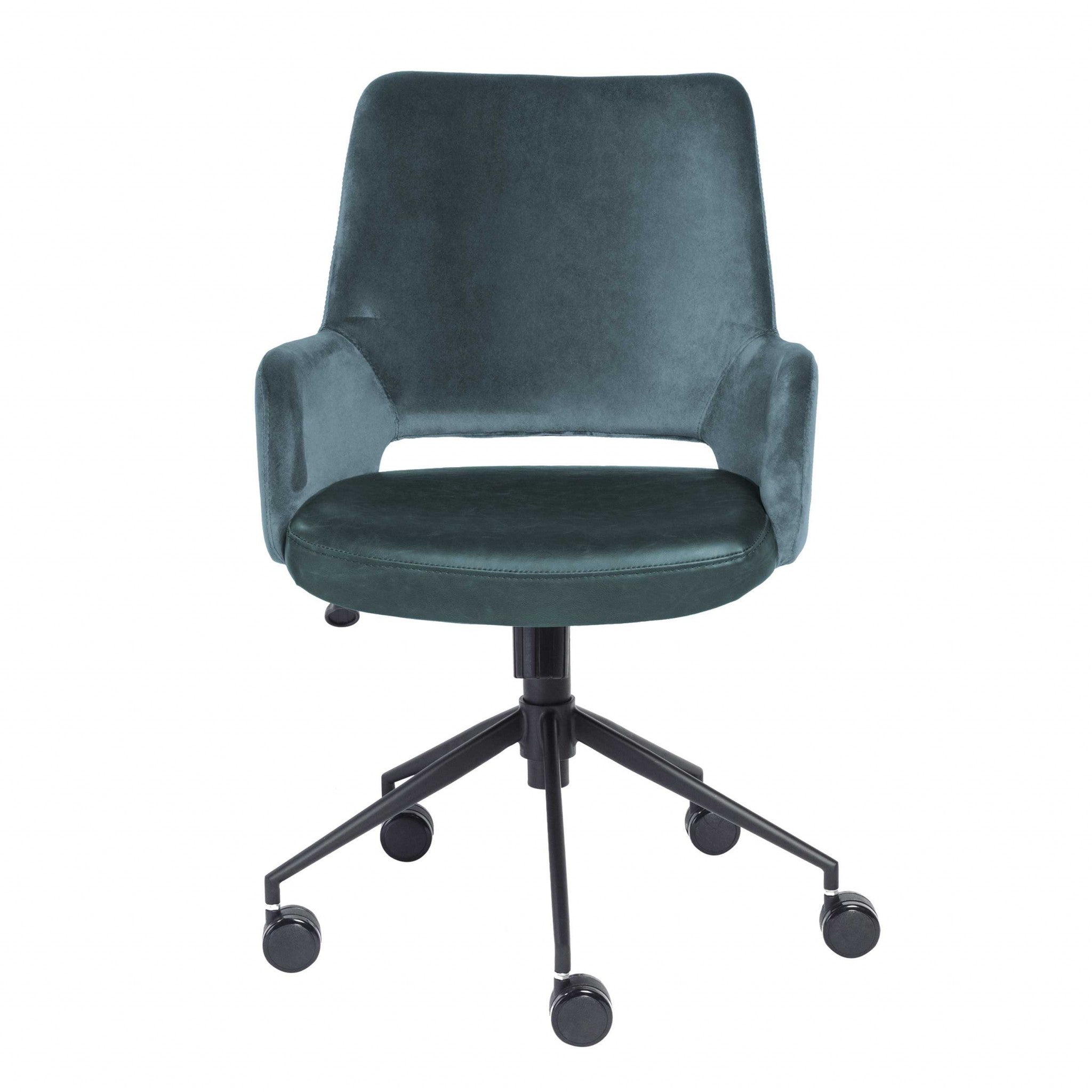 Blue-and-Black-Adjustable-Swivel-Fabric-Rolling-Task-Chair-Office-Chairs