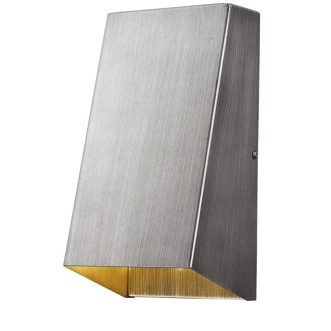 Brushed Silver Geometric Wall Sconce - Tuesday Morning-Wall Lighting