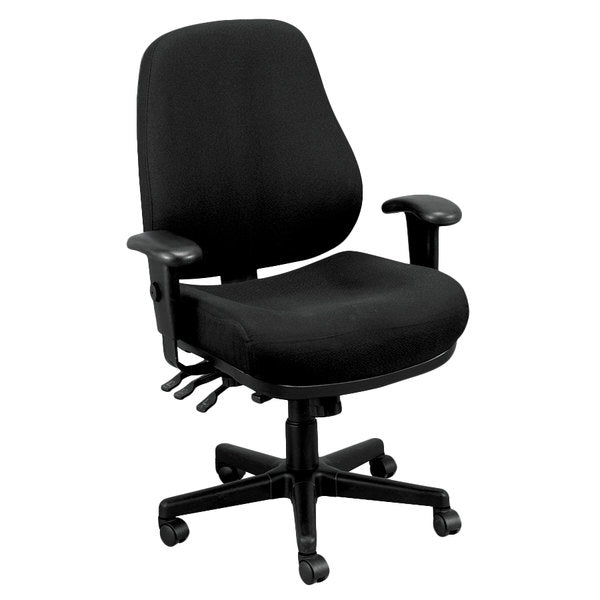 Charcoal-and-Black-Adjustable-Swivel-Fabric-Rolling-Office-Chair-Office-Chairs