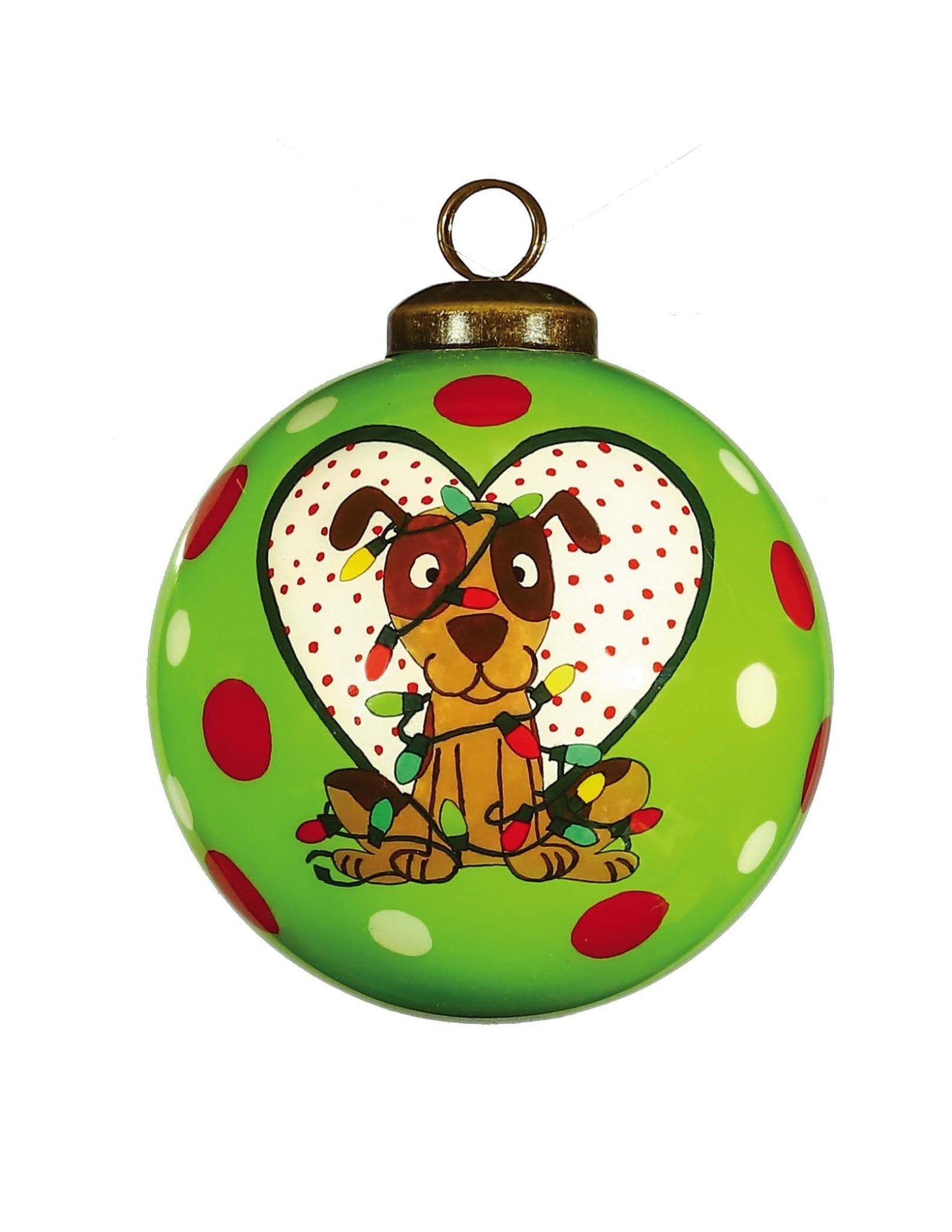 Charming-Dog-in-a-Heart-Hand-Painted-Mouth-Blown-Glass-Ornament-Christmas-Ornaments