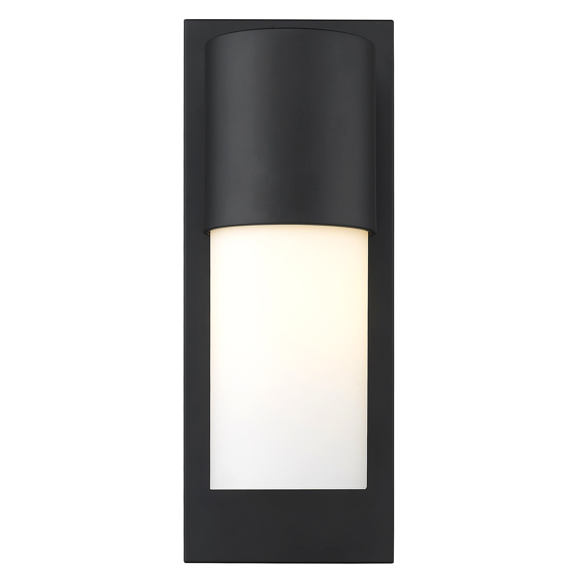 Contemporary Matte Black and White Wall Light - Tuesday Morning-Wall Lighting