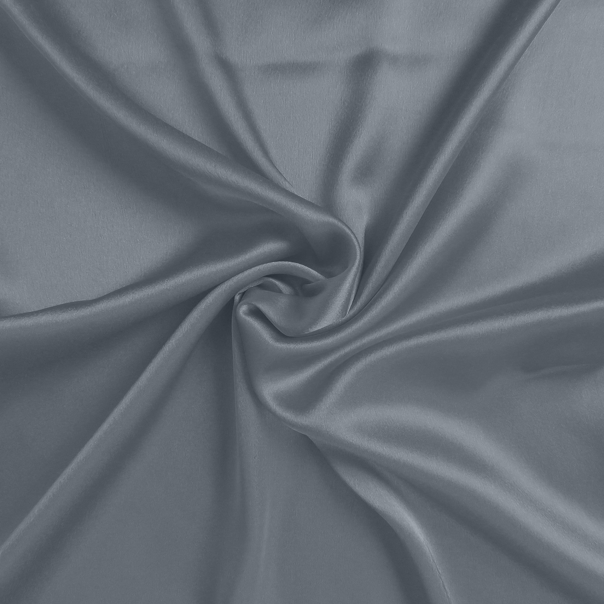 Dark Gray Dreamy Set Of 2 Silky Satin Standard Pillowcases - Tuesday Morning-Bed Sheets