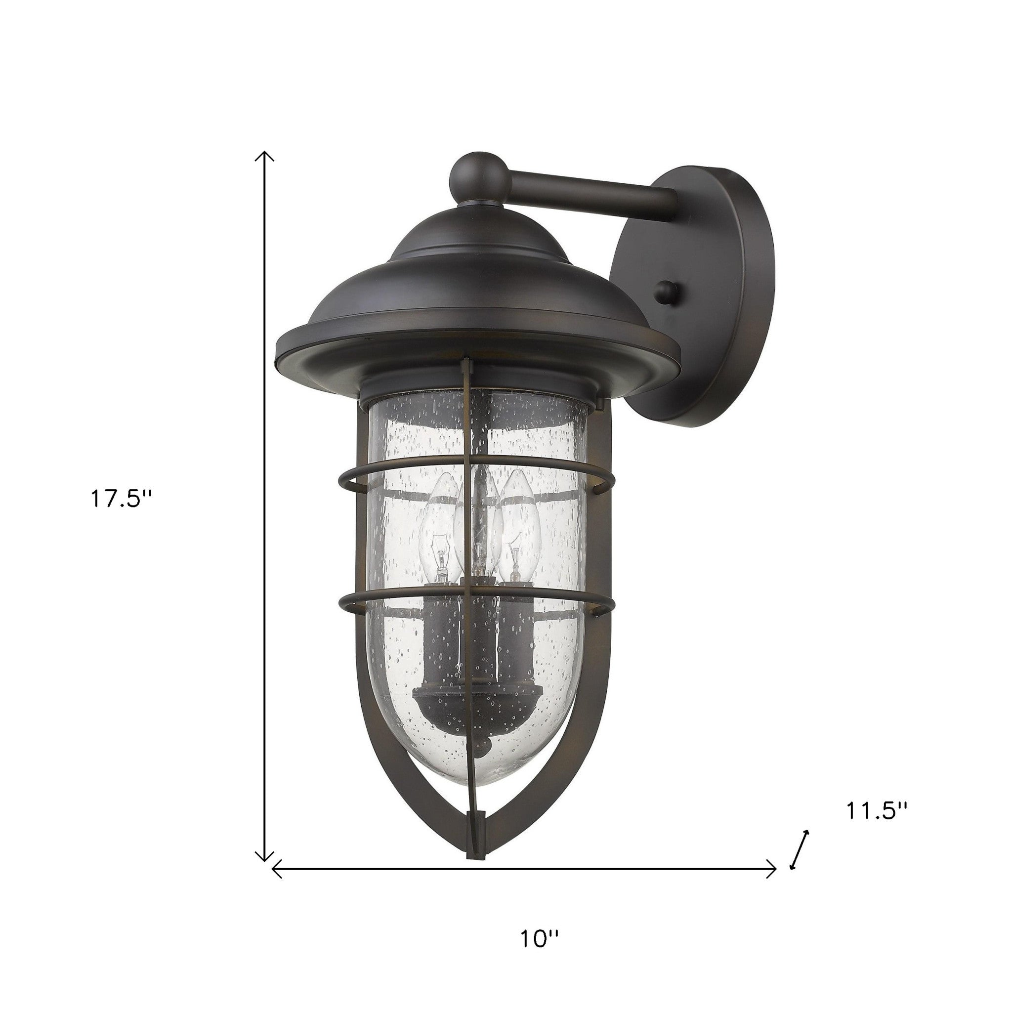 Dylan 3-Light Oil-Rubbed Bronze Wall Light - Tuesday Morning-Wall Lighting
