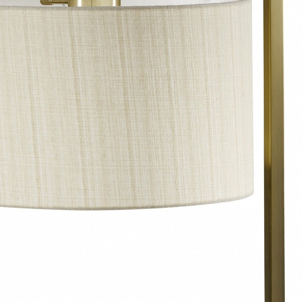 Enhanced Tech Charging Brushed Steel Metal Table Lamp - Tuesday Morning-Table Lamps