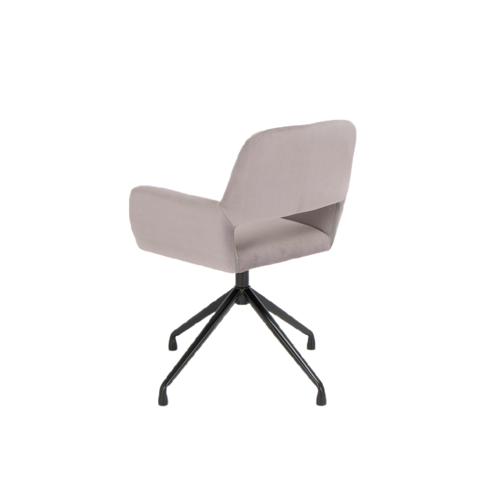 Gray-Velvet-Upholstered-Swivel-Office-Chair-Office-Chairs
