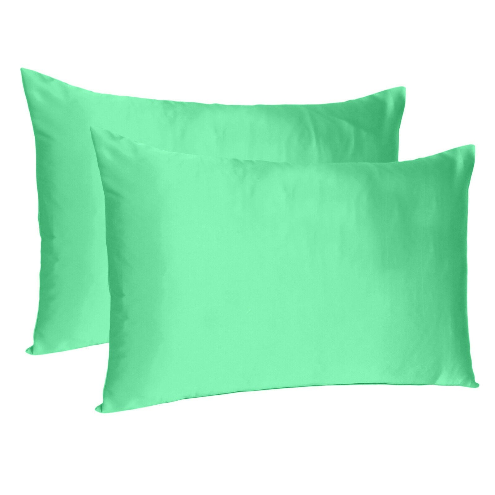 Green-Dreamy-Set-Of-2-Silky-Satin-King-Pillowcases-Pillowcases