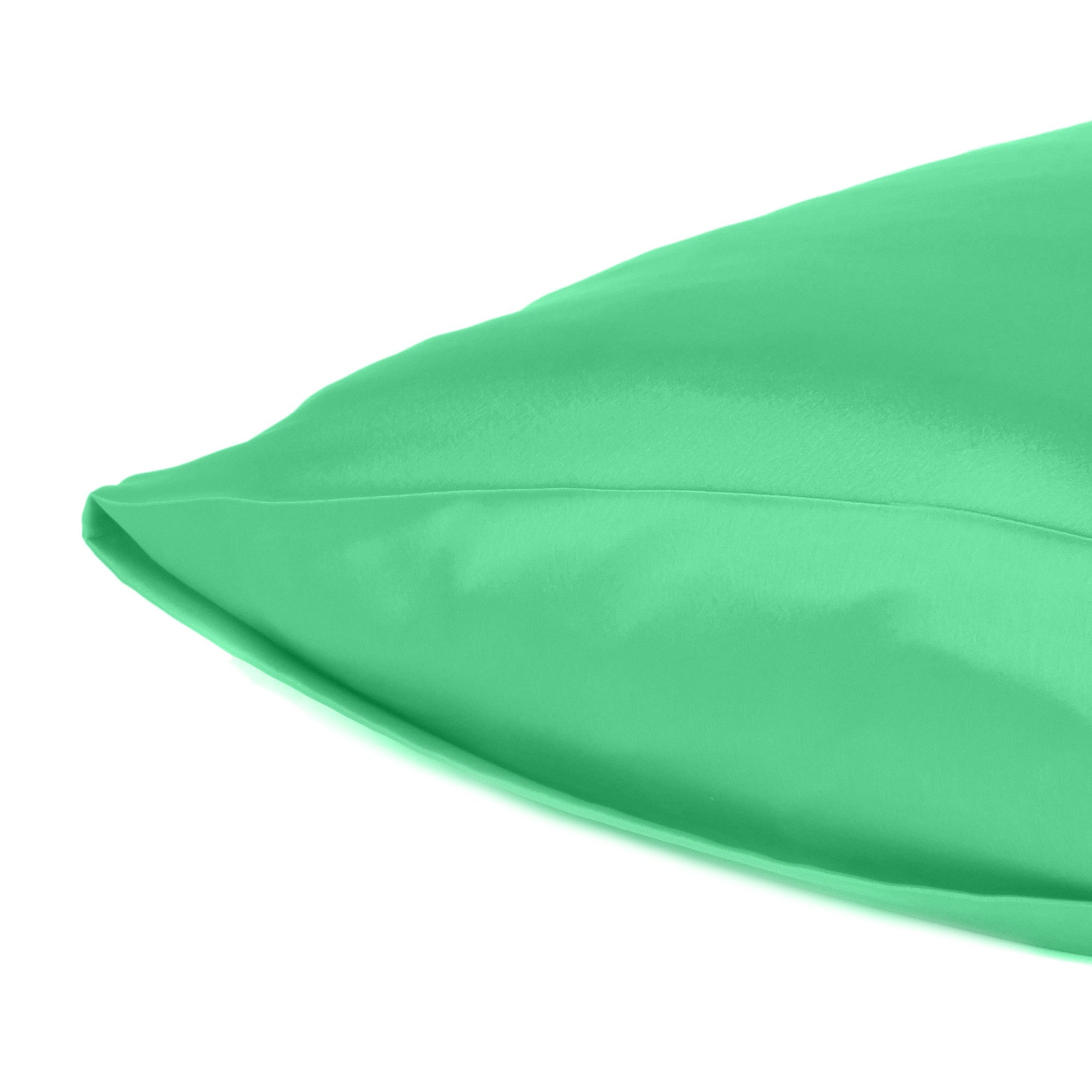 Green Dreamy Set Of 2 Silky Satin Queen Pillowcases - Tuesday Morning-Bed Sheets