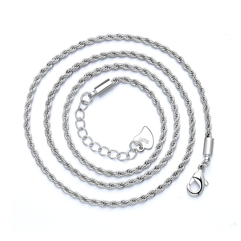 Italian-Sterling-Silver-Rope-Chain-Necklaces
