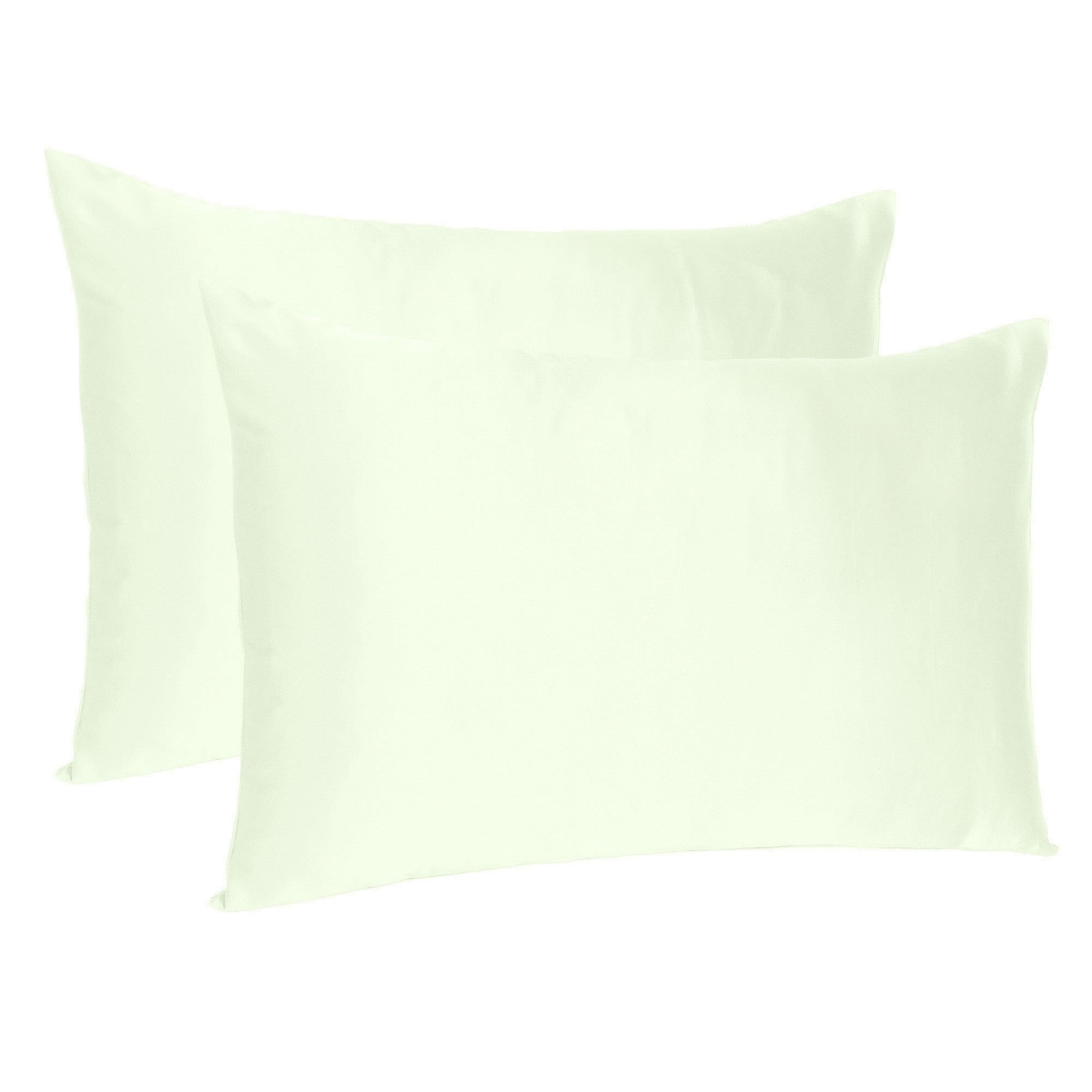 Ivory-Dreamy-Set-Of-2-Silky-Satin-Standard-Pillowcases-Pillowcases