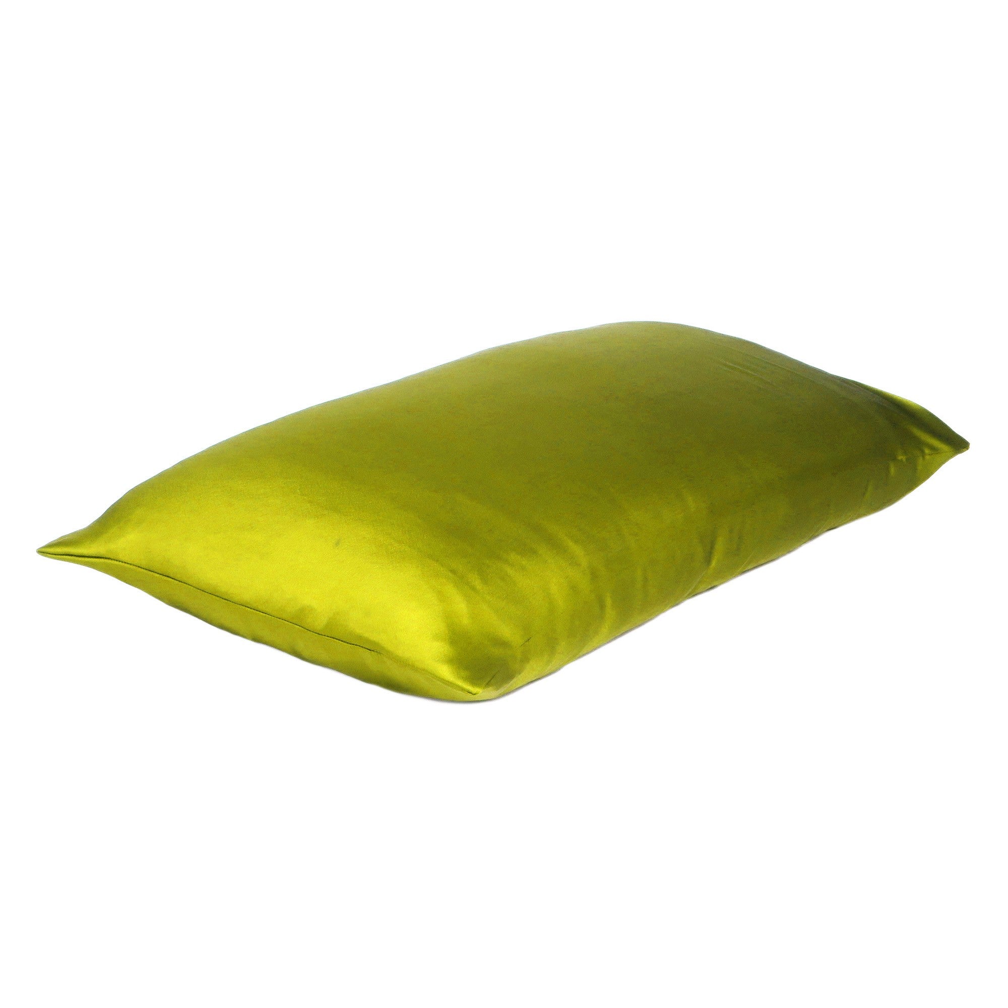 Lemongrass Dreamy Set Of 2 Silky Satin Queen Pillowcases - Tuesday Morning-Bed Sheets