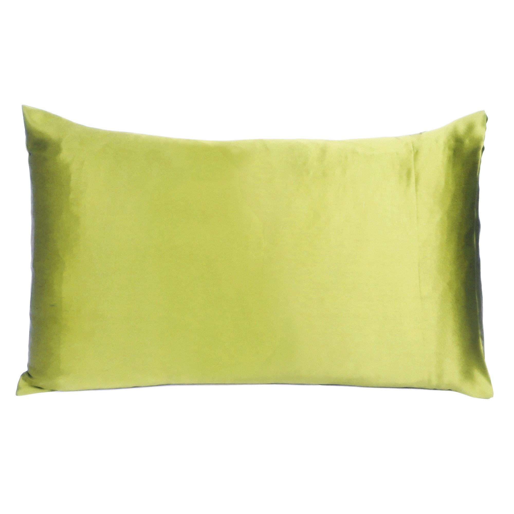 Lemongrass Dreamy Set Of 2 Silky Satin Standard Pillowcases - Tuesday Morning-Bed Sheets