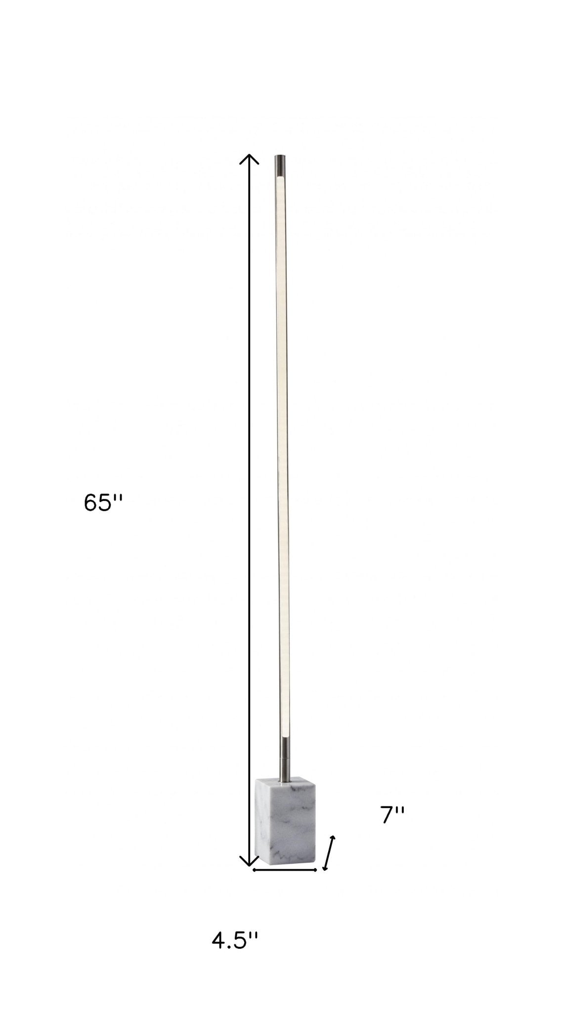 Minimalist Ambient Glow Led Floor Lamp With Dimmer In Antique Brass And Black Marble - Tuesday Morning-Wall Lighting