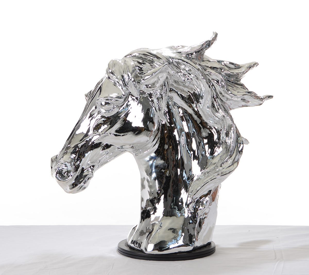 Modern-Silver-Horse-Head-Sculpture-Sculptures-&-Statues