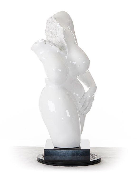 Modern White Feminine Sculpture - Tuesday Morning-Sculptures