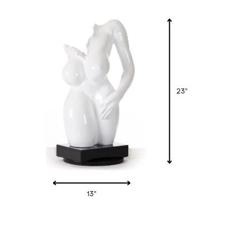 Modern White Feminine Sculpture - Tuesday Morning-Sculptures