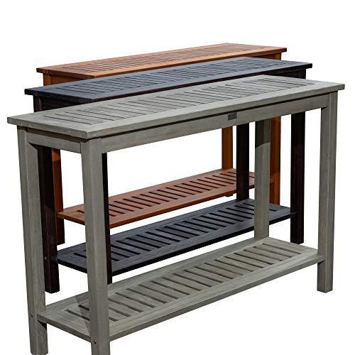 Outdoor Console Table, Driftwood Gray - Tuesday Morning-Console Tables