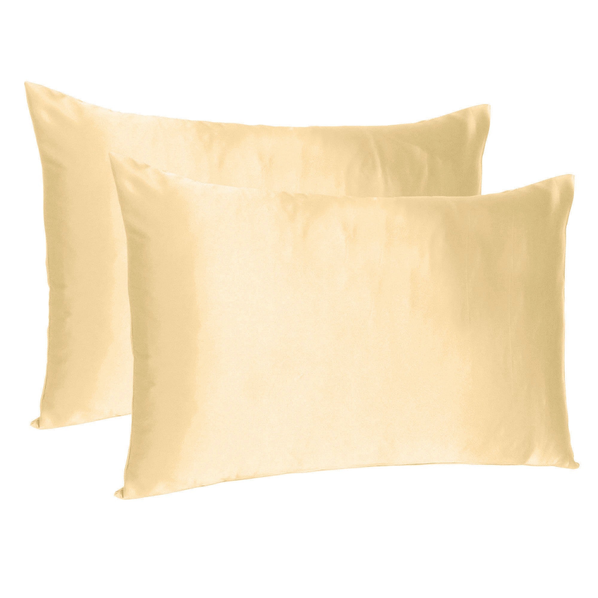 Pale-Peach-Dreamy-Set-Of-2-Silky-Satin-King-Pillowcases-Bed-Sheets