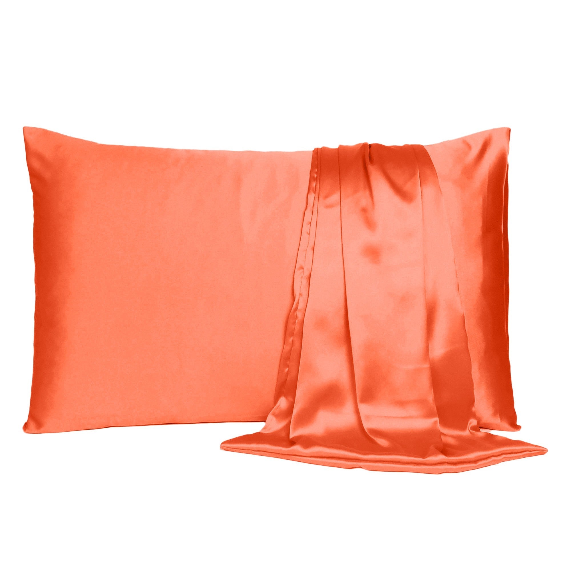 Poppy Dreamy Set Of 2 Silky Satin Queen Pillowcases - Tuesday Morning-Bed Sheets