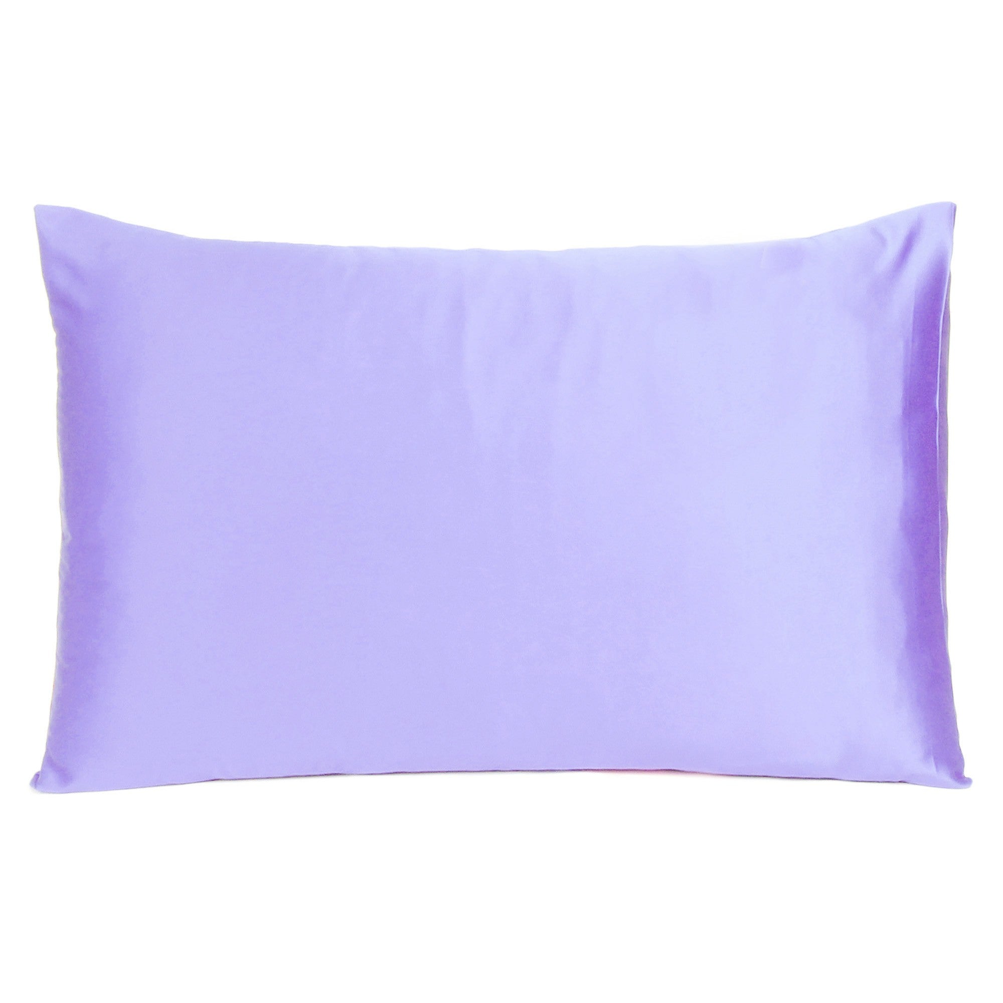 Purple Dreamy Set Of 2 Silky Satin Queen Pillowcases - Tuesday Morning-Bed Sheets