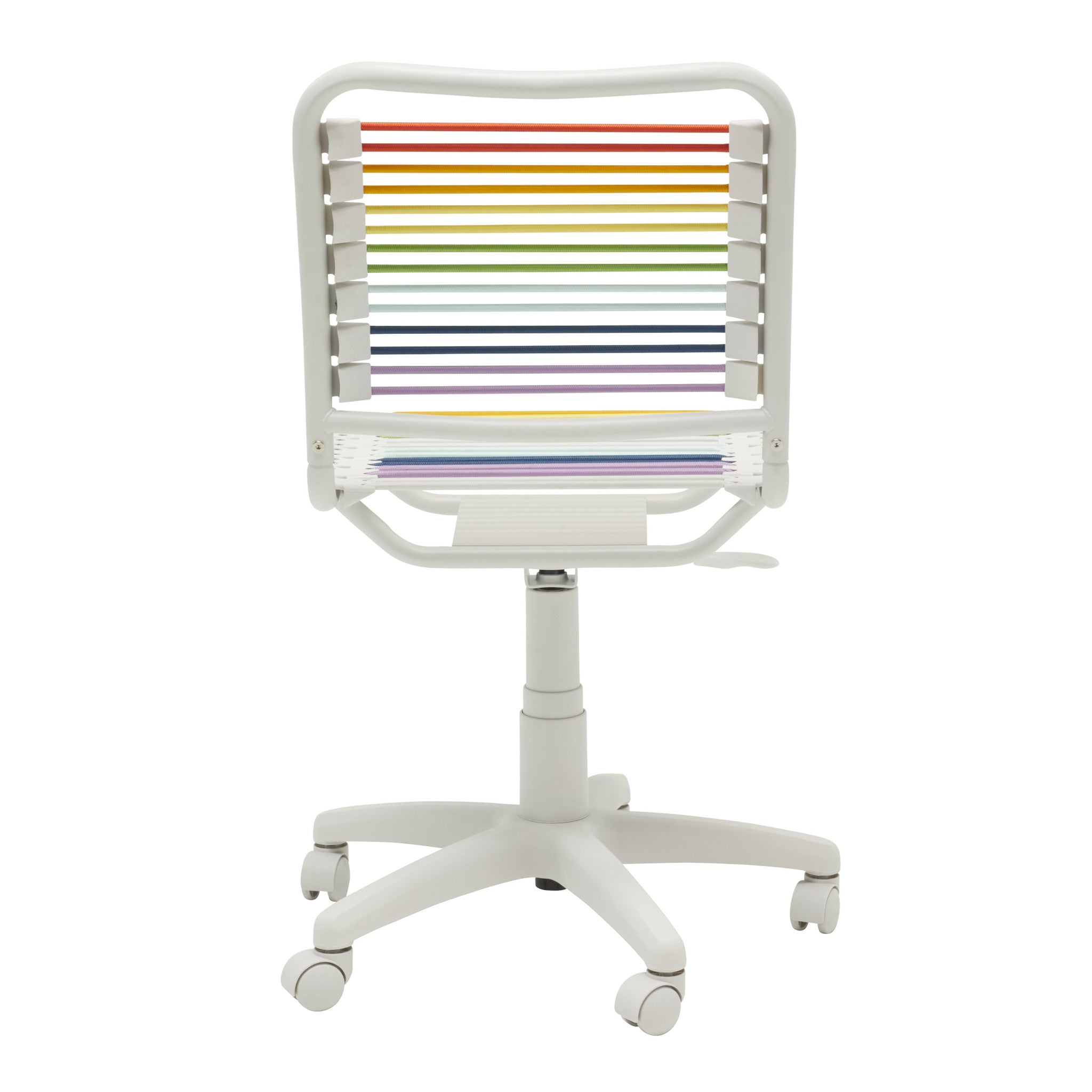 Rainbow Swivel Adjustable Task Chair Bungee Back Steel Frame - Tuesday Morning-Office Chairs