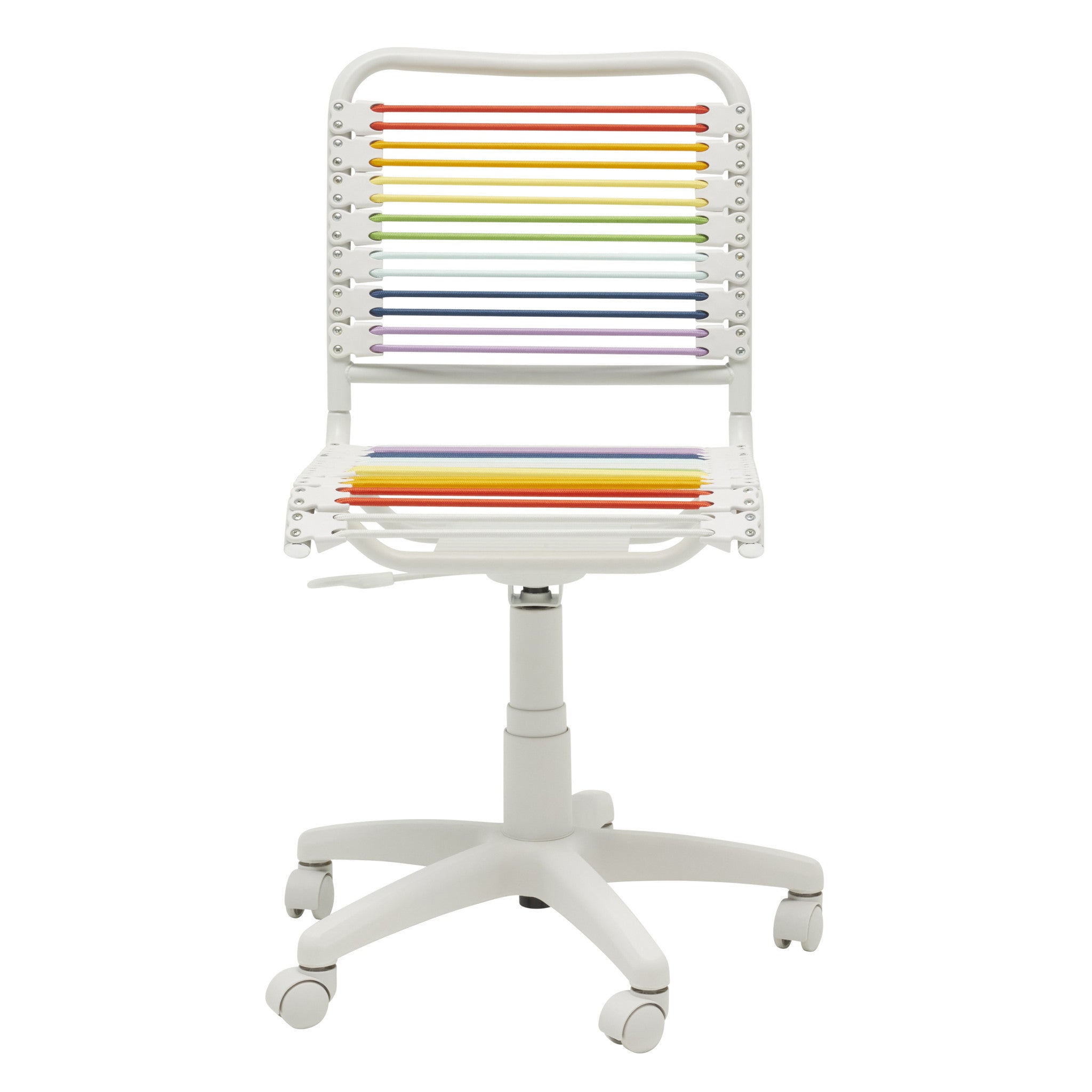 Rainbow-Swivel-Adjustable-Task-Chair-Bungee-Back-Steel-Frame-Office-Chairs