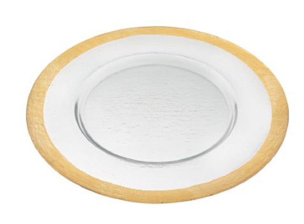 Round-Gold-Border-Glass-Charger-Plate-Dinnerware