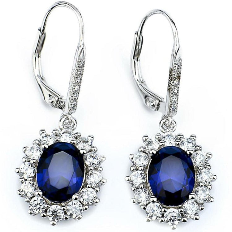 Sapphire-Halo-Leverback-Earrings-in-18K-White-Gold-Earrings