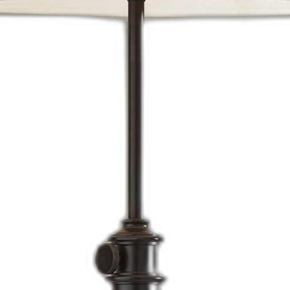Set Of 2 Black Metal Adjustable Height Table Lamp - Tuesday Morning-Table Lamps