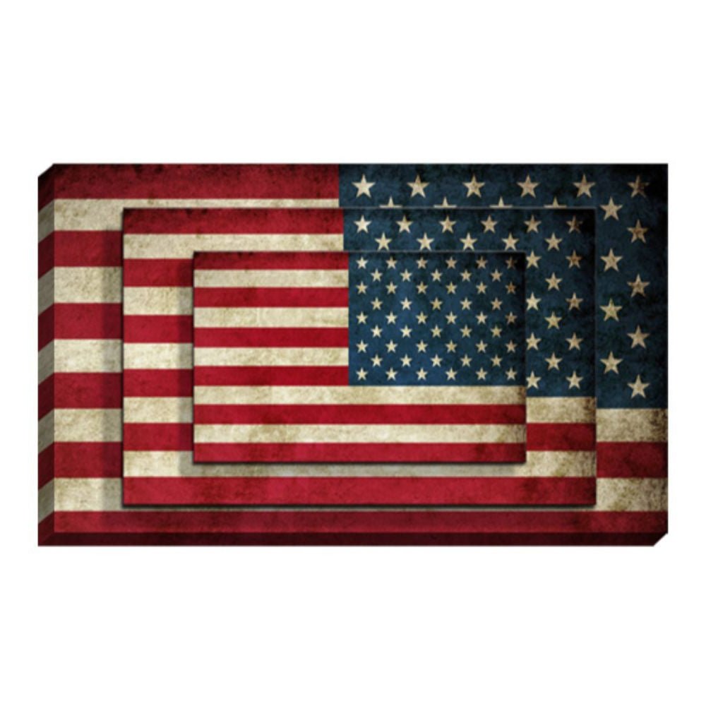Set Of Four American Flag Print Wall Art - Tuesday Morning-Wall Art