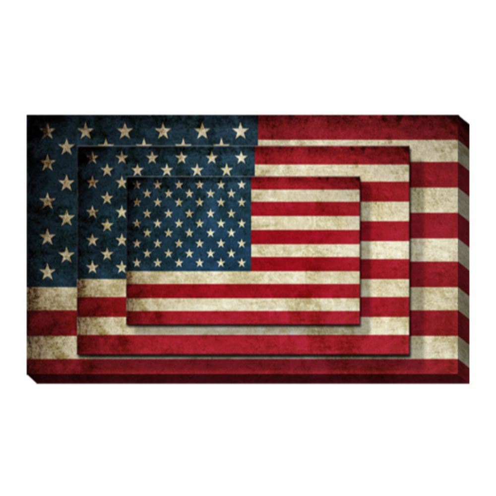 Set-Of-Four-American-Flag-Print-Wall-Art-Wall-Art