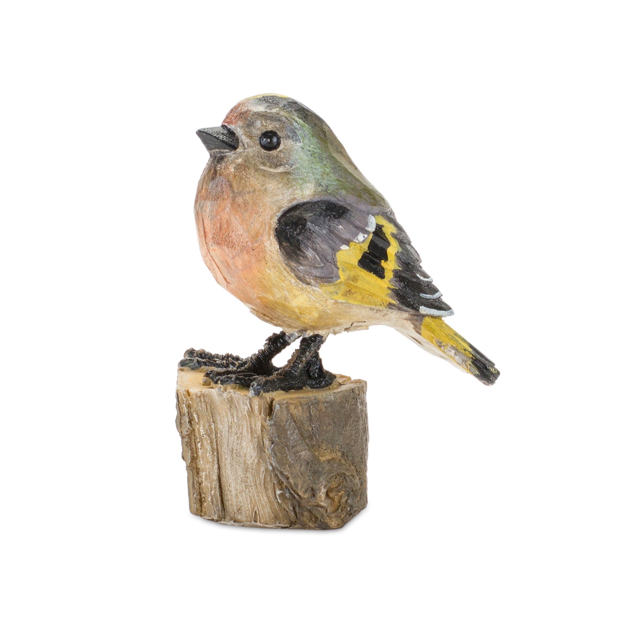 Set Of Six 4" Brown and Gold Polyresin Bird Bird Figurine - Tuesday Morning-Sculptures