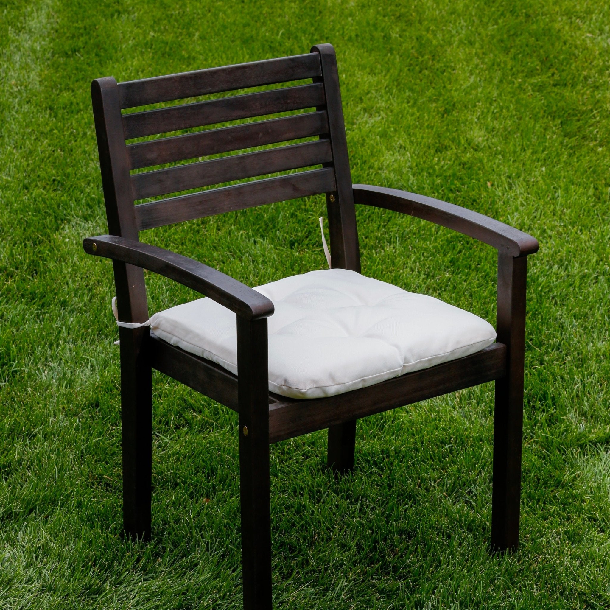 Stacking Chair Cushions, Cream Set of 2 - Tuesday Morning-Chair & Sofa Cushions