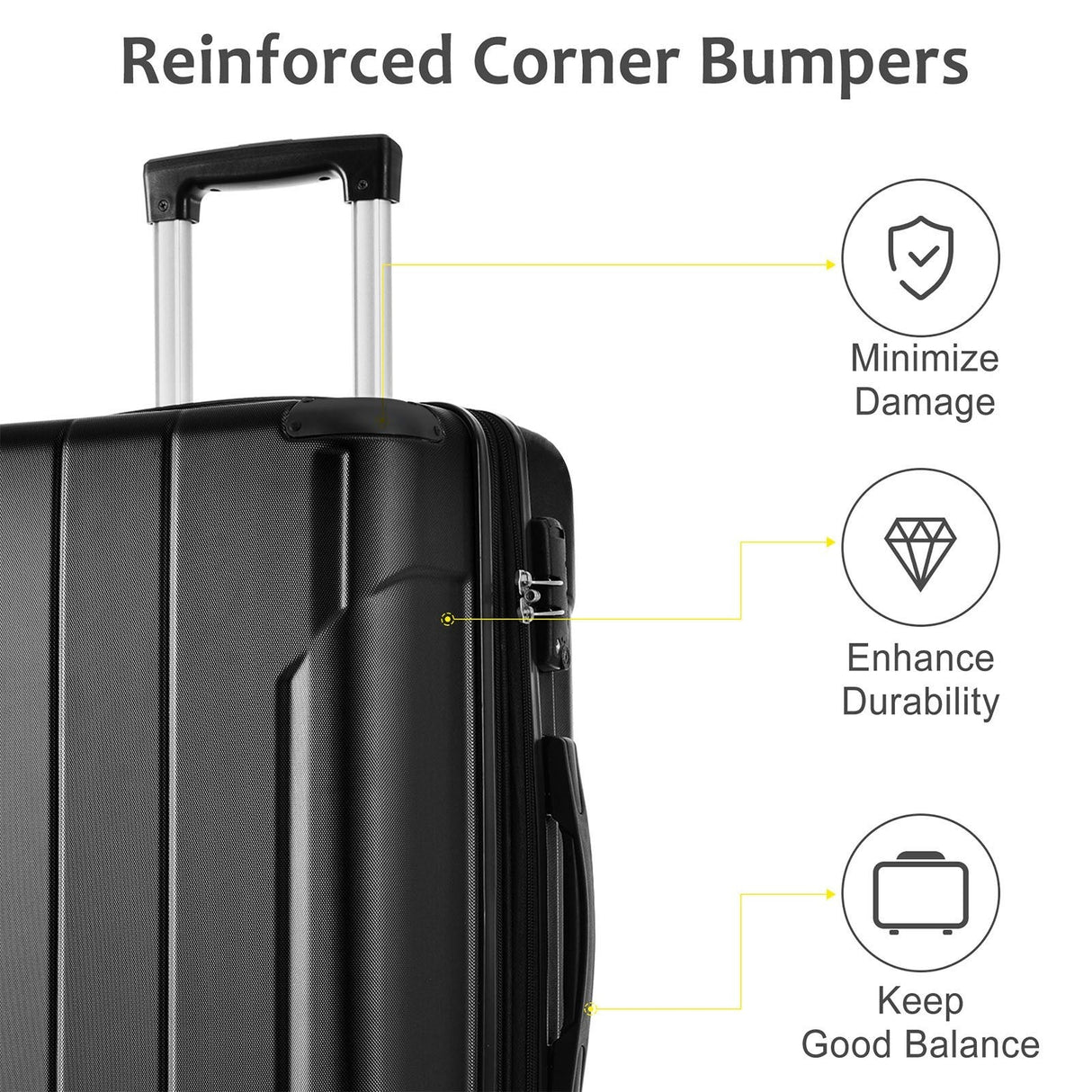 Lightweight Durable ABS Hardshell Luggage
