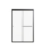 Semi Frameless Double Sliding Shower Door with Tempered Glass