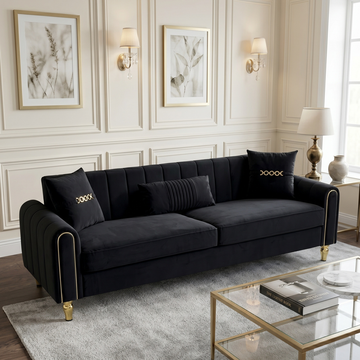 Modern 3-Seater Sofa Couch for Living Room