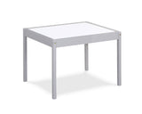 Gibson 3-Piece Dry Erase Kids Table & Two Chair Set, Gray