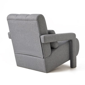 Modern Upholstered Accent Chair, Comfortable Fabric With A Pillow For Living Room